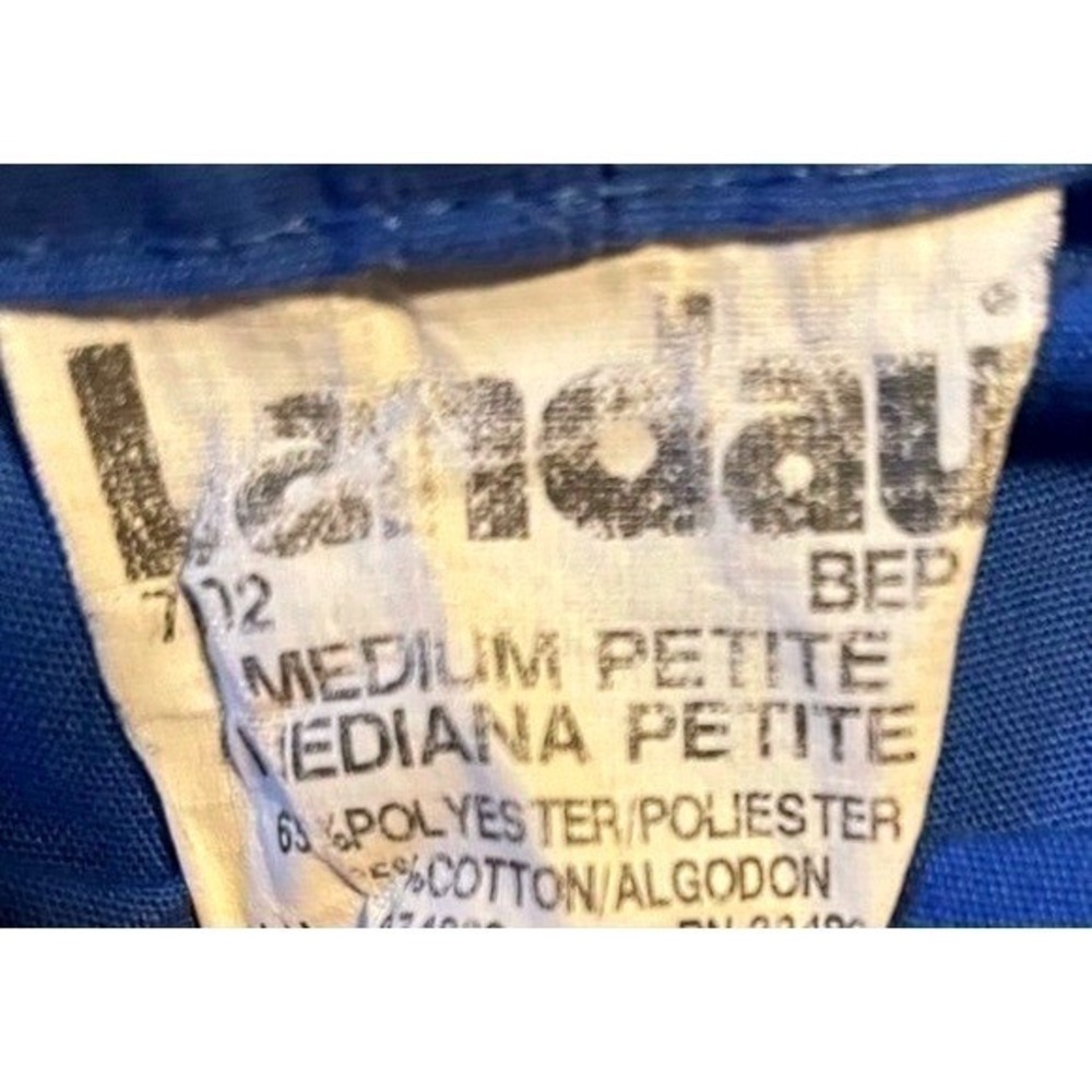 Landau Pants Scrubs Royal Blue Medium Petite Straight Leg Drawstring Pockets - Picture 3 of 11